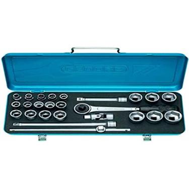 Imagem de Jogo de Soquetes e Acessórios com Encaixe 1/2 Pol. com 25 Peças-GEDORE-15504