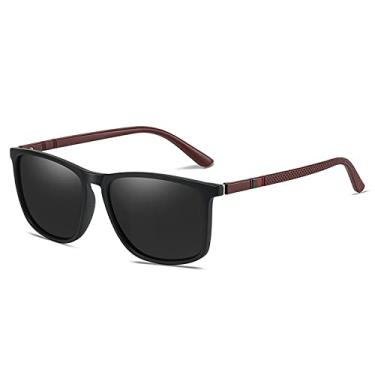 Imagem de Óculos de Sol Polarizado Quadrado Masculino Moda Masculino Feminino Óculos de Sol Luxo Masculino Condução Óculos de Viagem UV400,02 Preto Vermelho, Polarizado