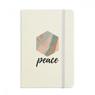 Imagem de Caderno com estampa de arte abstrata em pó, capa dura em tecido, diário clássico