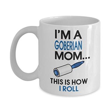 Imagem de Caneca de café Goberiana - I'm a Goberian Mom This is how I roll - Presentes para mãe goberiana - Ideia única de presente