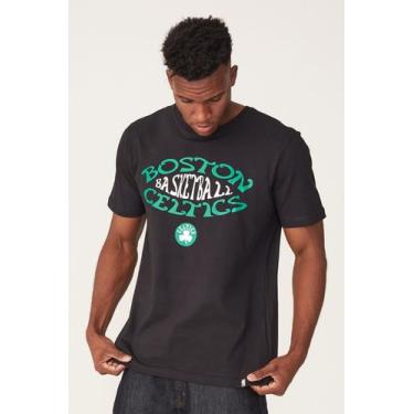 Imagem de Camiseta Nba Estampada Boston Celtics Preta