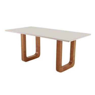 Imagem de Mesa de Jantar Jazz 180cmx90cm Yescasa Cinamomo/Off White