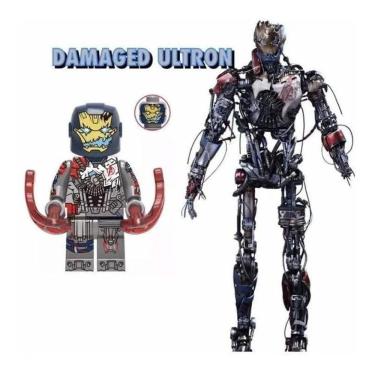 Imagem de Boneco Blocos De Montar Ultron Vingadores Homem De Ferro
