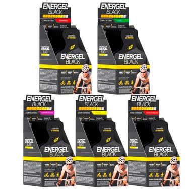 Imagem de Kit 5X Energel BLACK - CX C/ 10 SACHÊS - Um De Cada Sabor - BODY ACTION