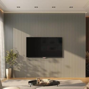 Imagem de Painel Ripado de Pvc 8 Barras de 2,70m X 0,15cm Venda em (3,24m²) Cinza