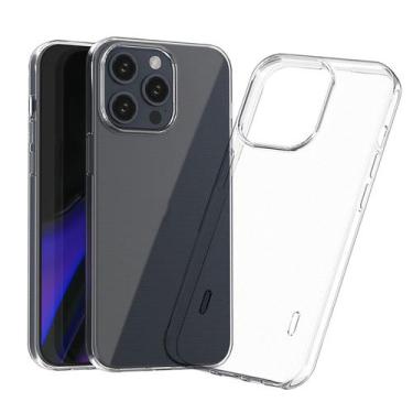 Imagem de Capinha Compatível com iPhone 15 Pro Max Silicone Premium Super Transp