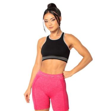 Imagem de Short Fitness Fit Feminino Para Academia Treino Sem Costura Mormaii, P