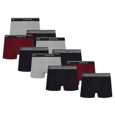 Imagem de 10 Cuecas Infantil Boxer Box De Algodão Para Meninos - Selene, Sortido