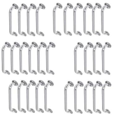 Imagem de Alça de Apoio 50cm Barra Inox Kit 30 Unidades Deficiente Idoso Acessib