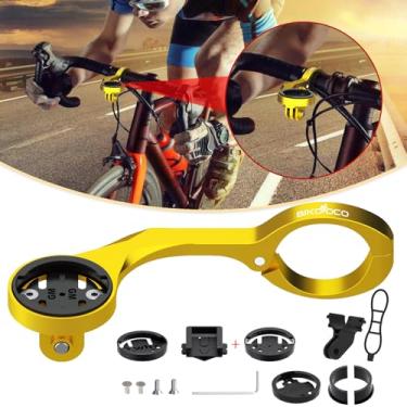 Imagem de Suporte de bicicleta BIKOOCO - Suporte frontal para computador de ciclismo - Compatível com Garmin Edge 200/500/510/520/800/810/820/1000/1030, Wahoo, Bryton, Cateye e câmera de ação esportiva