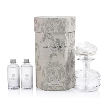 Imagem de Zodax Difusor de porcelana Grand Casablanca rosa branca