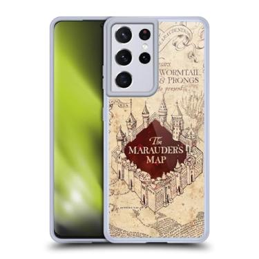 Imagem de Head Case Designs Capa de gel macio oficialmente licenciada por Harry Potter O Mapa do Maroto, Prisioneiro de Azkaban II, compatível com Samsung Galaxy S21 Ultra 5G