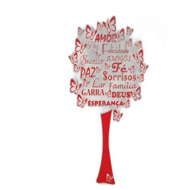 Imagem de Decorativo de Parede Arvore de Borboletas e Felicitações