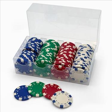 Imagem de CHH Conjunto de fichas estilo dados pôquer cassino (100 peças), 11,5 g