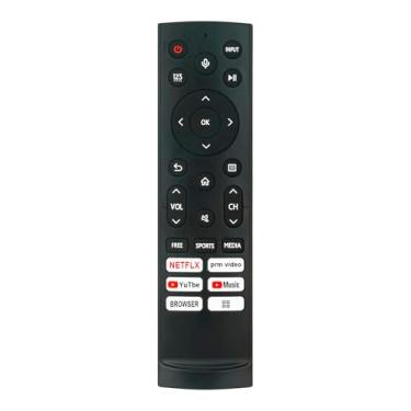 Imagem de Controle remoto de substituição de voz ERF3H90H compatível com Hisense Smart Android TV 75A6H 75U78G 55E7K 75U6G 55U78G 65U78G 55U7G 55U8G 50U6G 75U7G 55U6G 55U88G 65U88G 65U6G 65U8G 65U6G 65U7G 65U8G