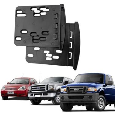 Imagem de Moldura Central Multimídia Painel 2 Din Mp5 Ford Ka Focus Ranger - Per
