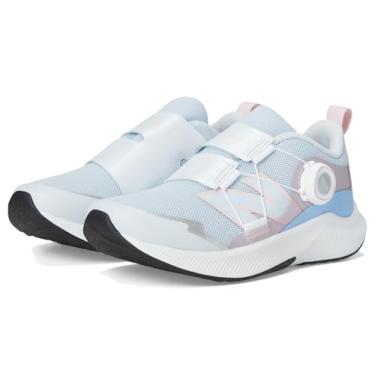 Imagem de New Balance Tênis de corrida unissex infantil Dynasoft Reveal V4 Boa, Azul gelo/açúcar rosa, 16