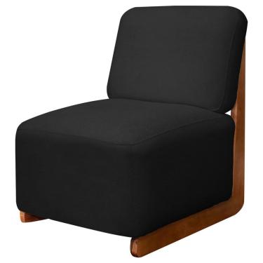 Imagem de Poltrona Decorativa Orgânica California Base de Madeira Bouclê - SOFA STORE