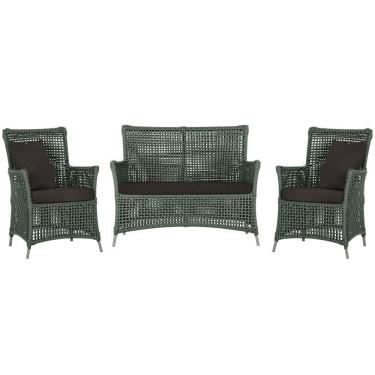 Imagem de  Jogo Sofá e 2 Poltronas de Área Igapó Alumínio