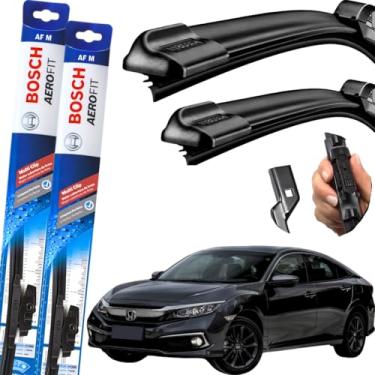 Imagem de Palheta Limpador Parabrisa Bosch Multiclip Par de Palheta Limpadora Dianteiro Original Civic G10 2017 À 2022