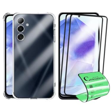 Imagem de Kit Capa Capinha Anti Impacto + 2 Películas Ceramica 9D Para Samsung Galaxy A55