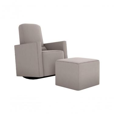 Imagem de Poltrona Cadeira Amamentação Com Balanço E Puff Amarelo