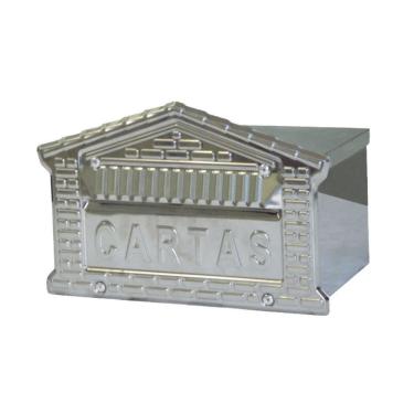 Imagem de Caixa De Correio Cartas Tijolinho Inox Embutir 15x21x12cm