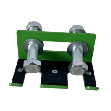 Imagem de simhoa Suporte de barra para agachamento, suporte de barra montado em rack, suporta dois postes, acessório de academia doméstica resistente, de de academia, Verde