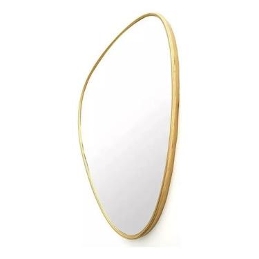 Imagem de Espelho orgânico 60x40cm moldura ABS dourado - Woodglass