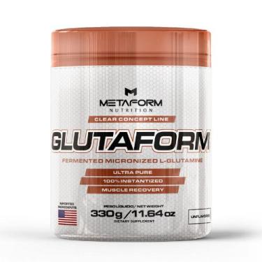 Imagem de Glutamina Pura Metaform Glutaform 330g  5g por Dose  Recuperação Muscu