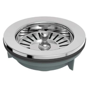 Imagem de Válvula Pia Americana 4.1/2X1.1/2 Cromada - Plástico e Aço Inox AISI 3