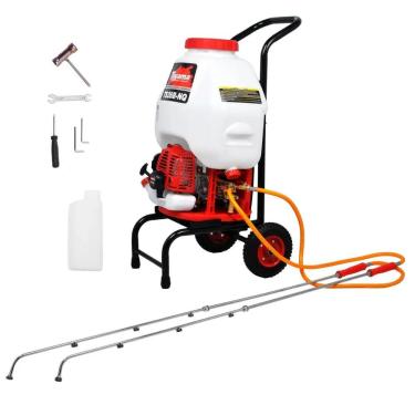 Imagem de PULVERIZADOR COSTAL TOYAMA TS26B-NQ 25L, 25,4CC MOTOR 2T GAS 2 LANCAS E CARRINHO TRANSP