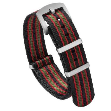 Imagem de Substituição da pulseira de nylon Watchdives 20 mm multicolorida