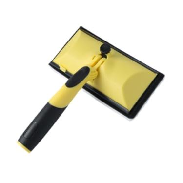 Imagem de Baoblaze Aparador de bordas de tinta, aparador de bordas de tinta, cabo ajustável, ferramenta de pintura de cantos de parede para superfícies planas, pisos, Almofada de Pintura