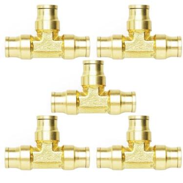 Imagem de Pressione para conectar as conexões TL TOOLEGIN 3/8 Tube OD Tee Union