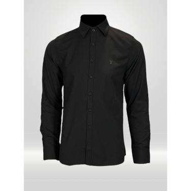 Imagem de CAMISA MASCULINA MANGA LONGA PRETA VICTOR VARRENS-Masculino