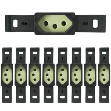 Imagem de Kit 9 Conjunto 1 Tomada 2p+t 20a 250v Silentoque Pial