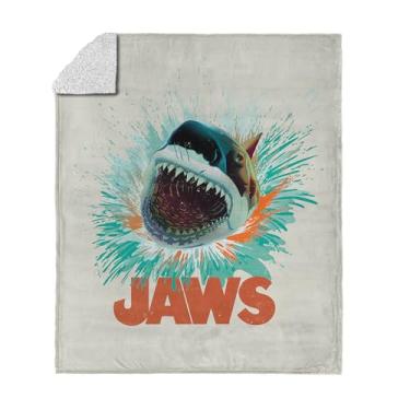 Imagem de Cobertor Jaws Shark Splash Silk Touch Sherpa 127 x 152 cm