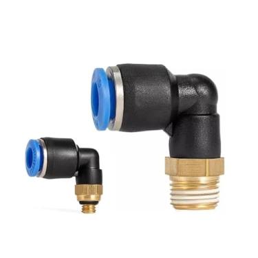 Imagem de 1PC PL Conector Rápido Pneumático Cotovelo Roscado PL6-01/8-02/8-04/10-02/12-03 Encaixe de Ar da Mangueira (PL8-01)