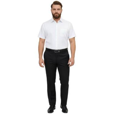 Imagem de Calça social masculina alfaiataria plus size - DEMORGAN UNIFORMES, Pre