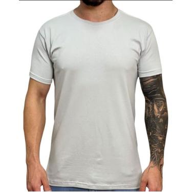 Imagem de Camisa masculina lisa pima - Vp malhas, Gelo, GG