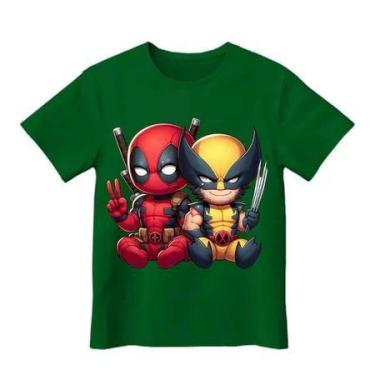 Imagem de Camiseta Infantil wolverine e deadpool Camiseta Premium - loja dinka, 