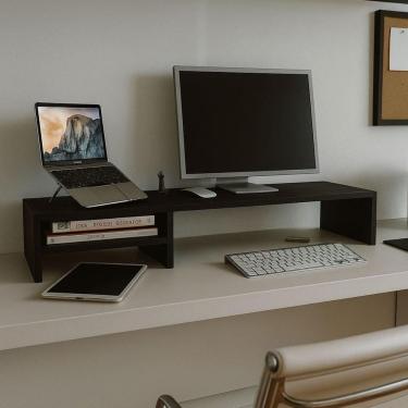 Imagem de Suporte Monitor Gamer Preto 90X20X15