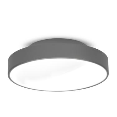 Imagem de Plafon Painel Sobrepor Redondo 50cm 2 Lâmpadas 7653 Prata