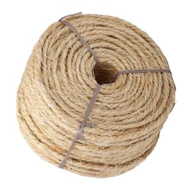 Imagem de GLOGLOW Corda de Sisal, Substituição de Poste de Arranhar para Gatos Macio e Resistente Com Design de Estilo Elegante para Brinquedos de Gato DIY, Torres de Escalada e Móveis para Gatos (Cor de linho)