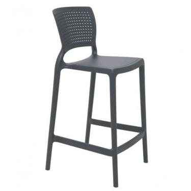 Imagem de Cadeira Tramontina Safira Alta Residência Em Fibra De Vidro Grafite