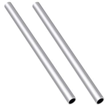 Imagem de Etauwe Tubo redondo de alumínio, 3/8" (9,5 mm) OD x tubo oco de espessura de parede de 1 mm, tubo reto de metal sem costura de 30,5 cm de comprimento, 2 peças