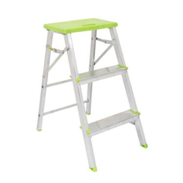 Imagem de Banqueta Escada Alumínio 3 Degraus 69Cm - 120Kg Standers
