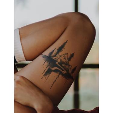 Imagem de Tatuagem de suco de ervas, semipermanente, natural, serenidade, água de montanha, duração de 14 dias, sem queda, não reflexiva, ombro, pescoço, braço, perna, costas, corpo, tatuagem, adesivo, 1