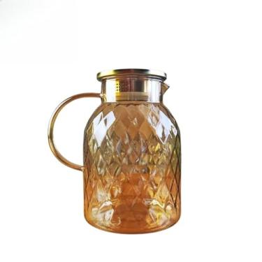 Imagem de Jarra Vidro Borossilicato Resistente Tampa De Inox 1,5L ou 1,8L Diamond Ambar(1,8L,1.5)
